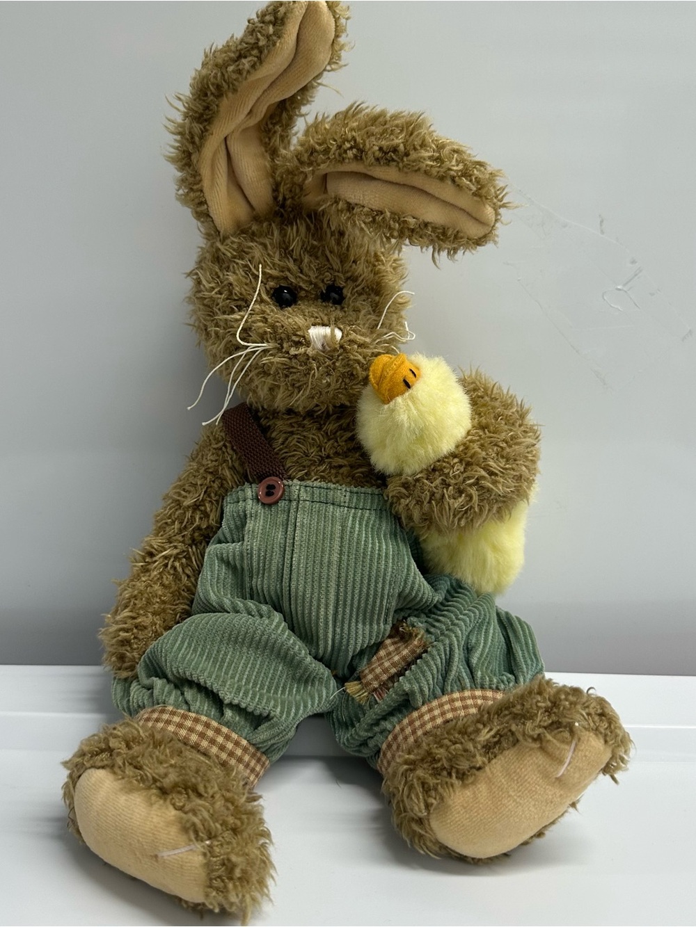 Shaggy Bearington Collection Brown Rabbit Bunny Chick Stuffed Animal Plush 16”